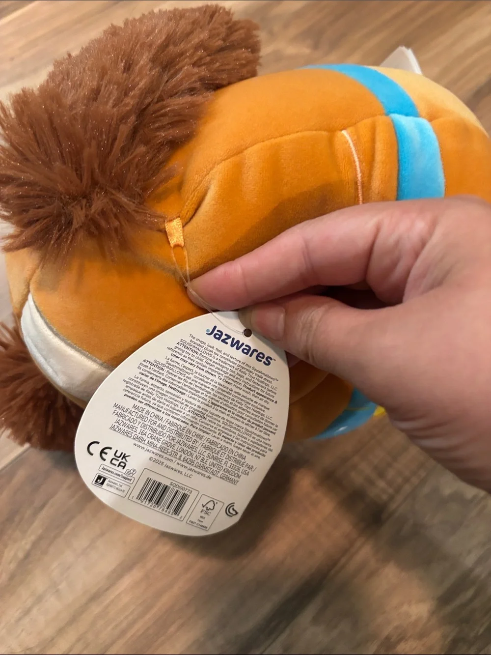 Disney Squishmallow Lady from Lady and the Tramp Plush new with tags